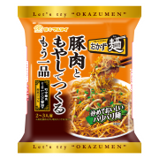 豚肉ともやしでつくるおかず麺